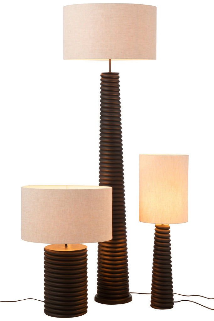 Lampe à poser Mentawai en bois d'ailanthus - J-Line