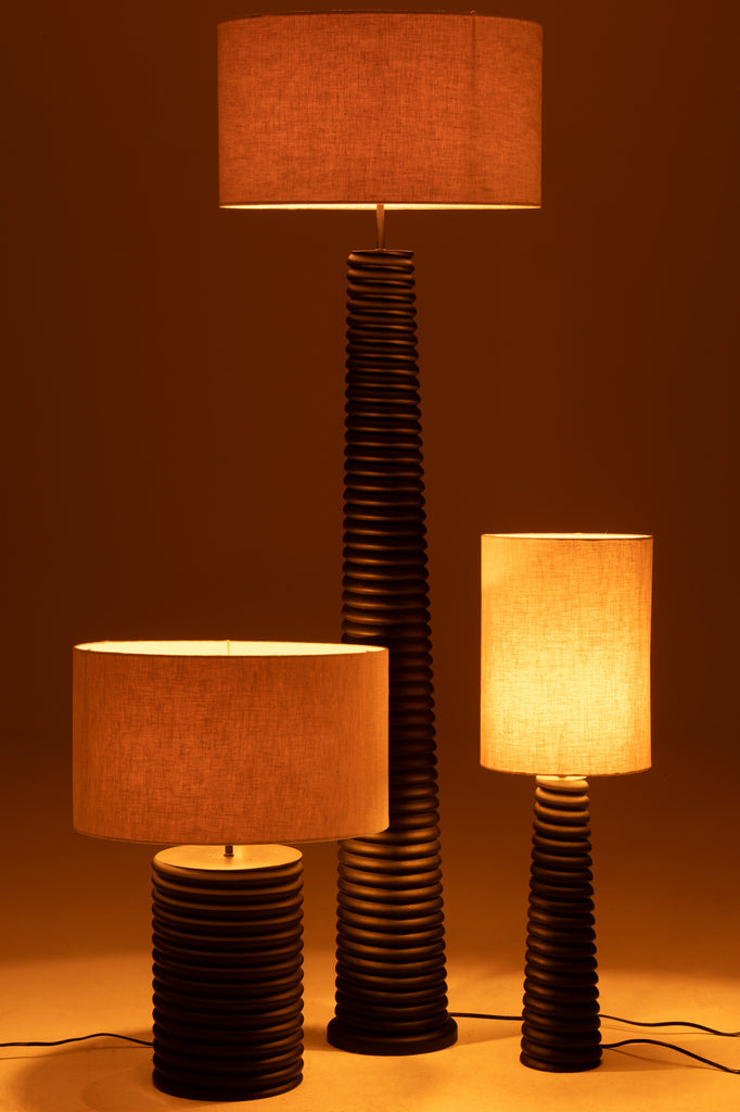 Lampe à poser Mentawai en bois d'ailanthus - J-Line