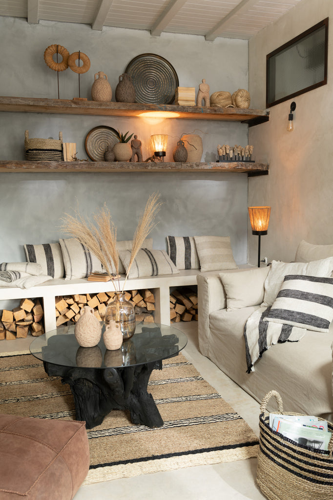 Table basse Solo en racine de teck noir - J-Line