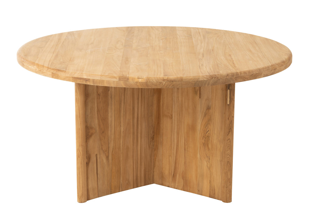 Table à manger ronde Klaten en bois de teck - J-Line