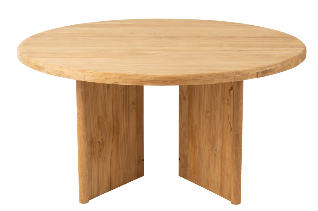 Table à manger ronde Klaten en bois de teck - J-Line