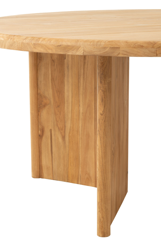 Table à manger ronde Klaten en bois de teck - J-Line