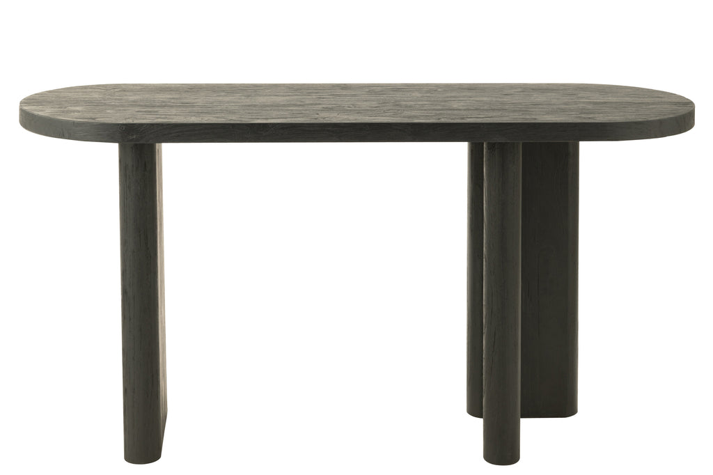 Console Klaten en bois de teck noir - J-Line