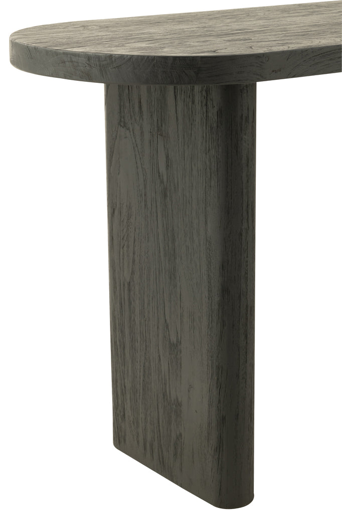 Console Klaten en bois de teck noir - J-Line