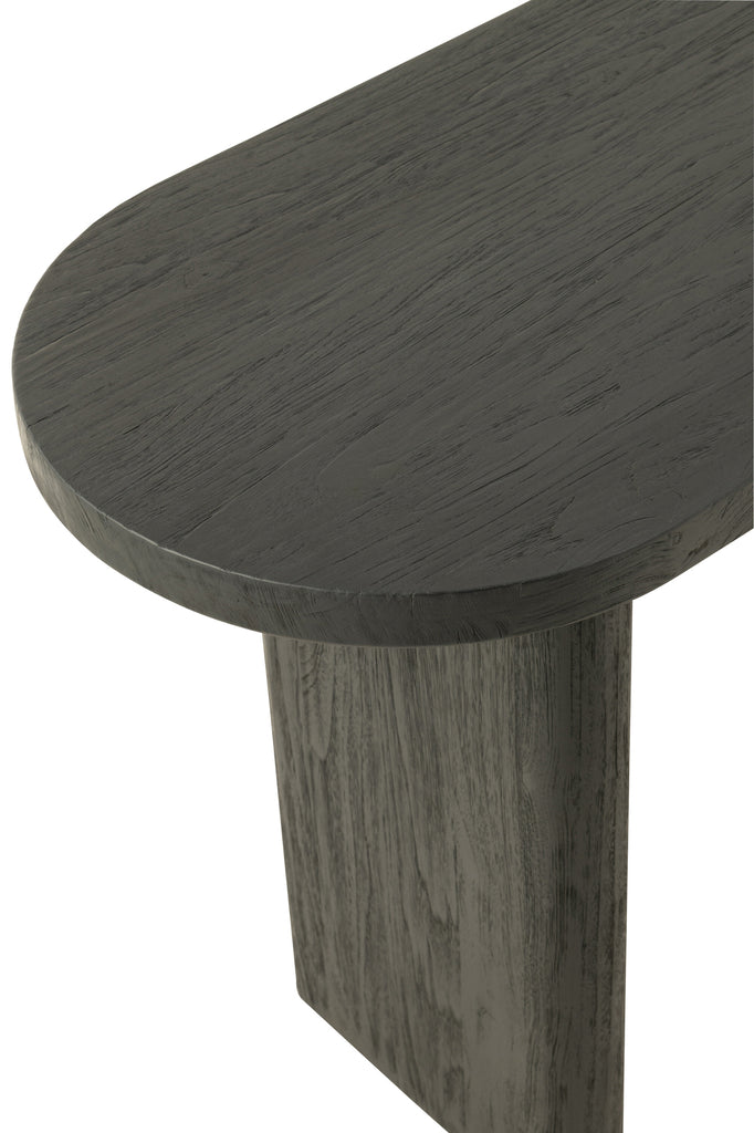 Console Klaten en bois de teck noir - J-Line