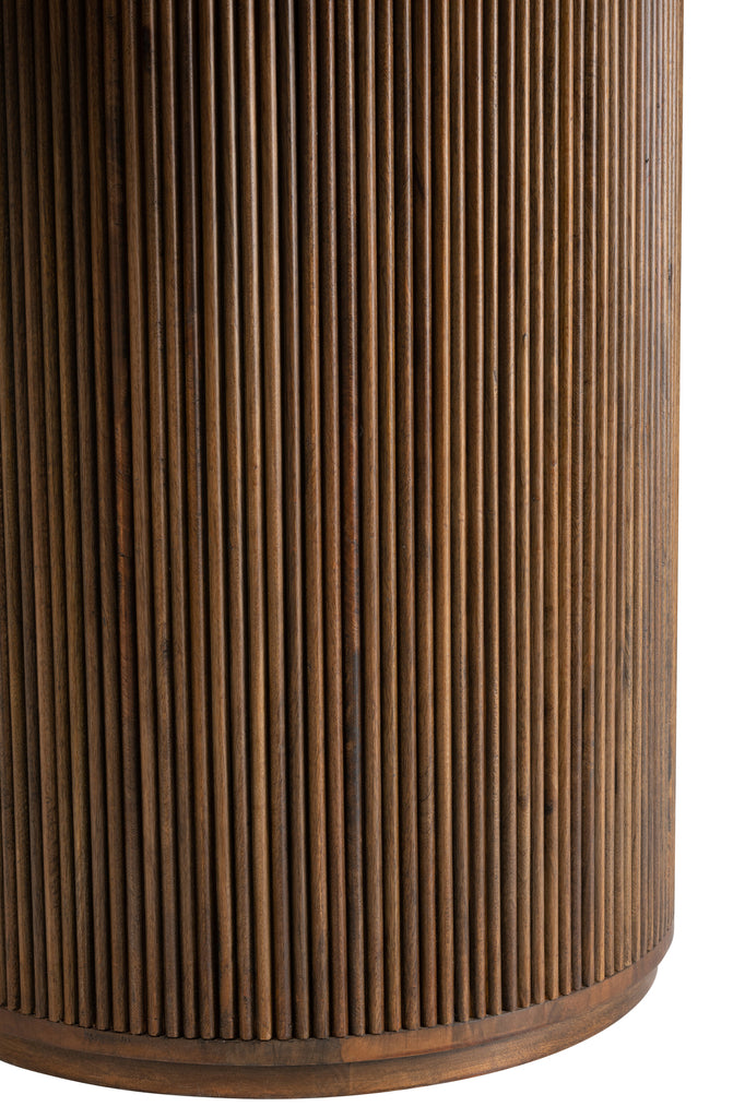 Table à manger Lhokseumawe en bois de manguier marron - J-Line