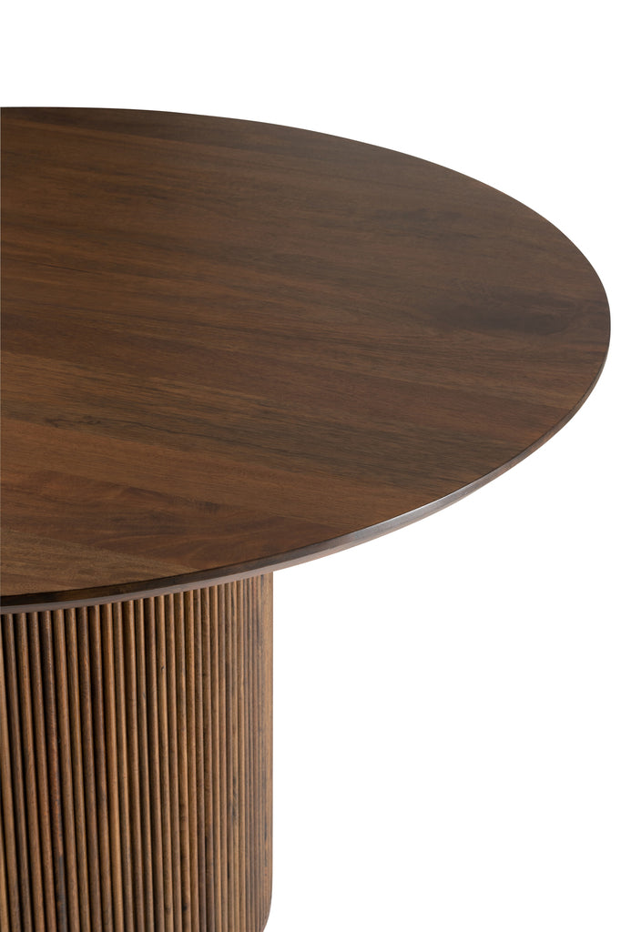 Table à manger Lhokseumawe en bois de manguier marron - J-Line