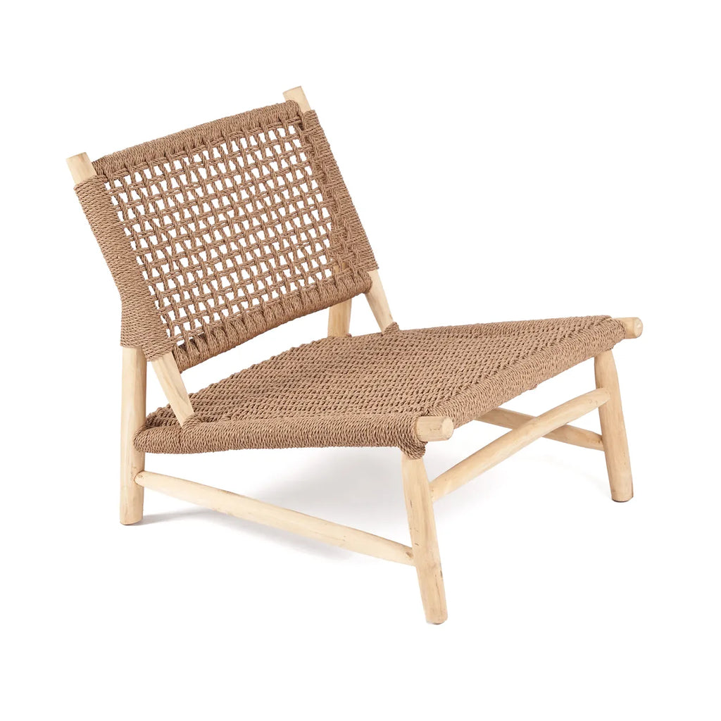 Fauteuil Sisal Island en teck - Marron naturel