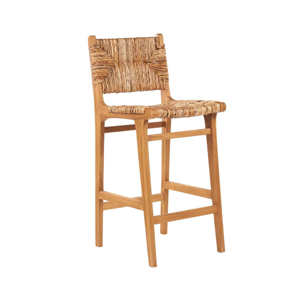 Tabouret de bar Puquta en teck - Naturel - Intérieur - Bazar Bizar