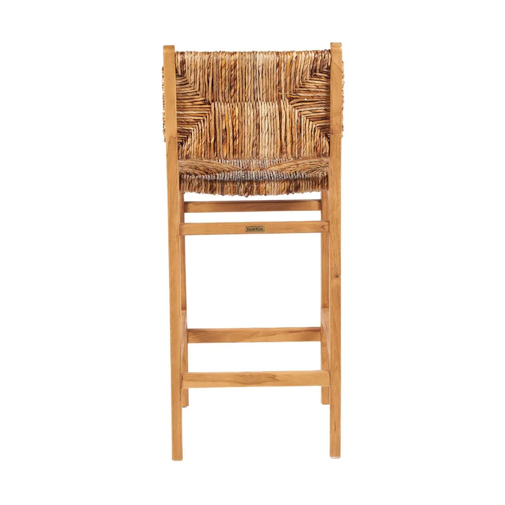 Tabouret de bar Puquta en teck - Naturel - Intérieur - Bazar Bizar