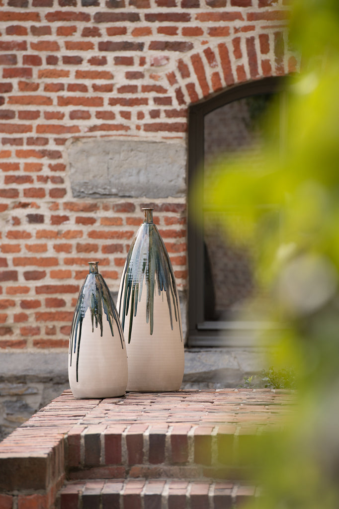Vase Solak en céramique vert grand - J-Line