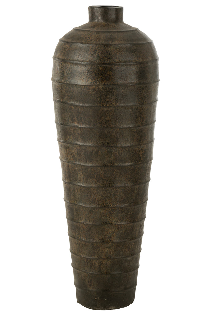 Vase Isabela en ciment marron - J-Line