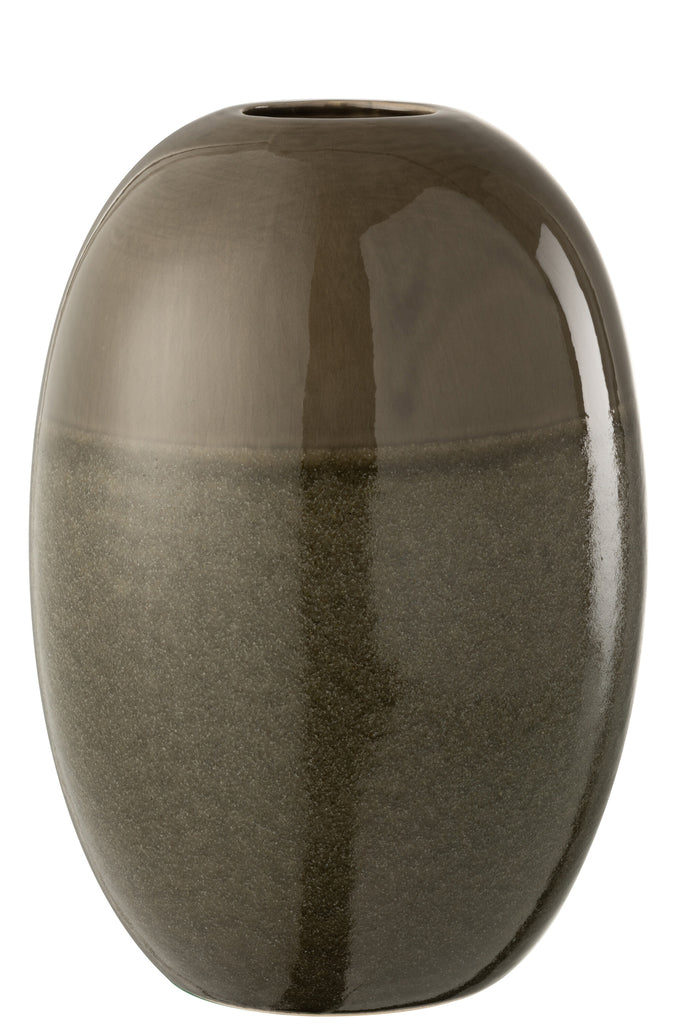 Vase Maria en céramique vert grand - J-Line